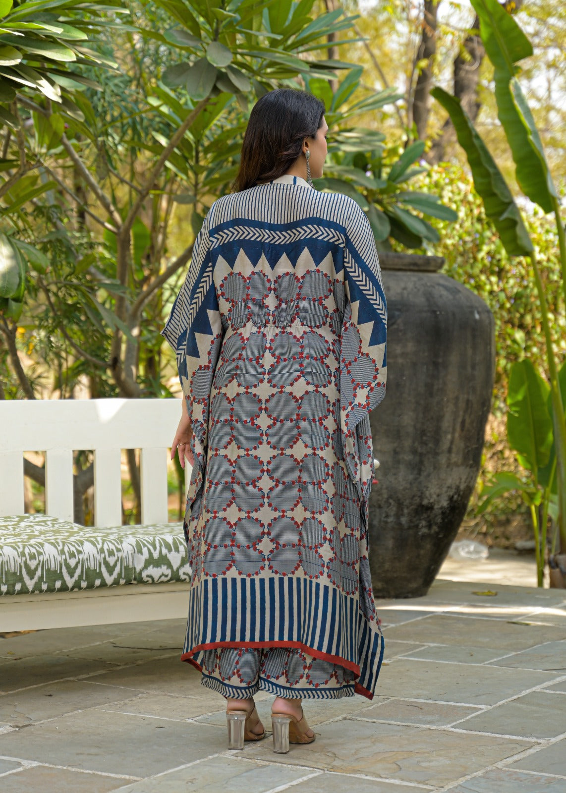 Pure muslin kaftan set (A1866)