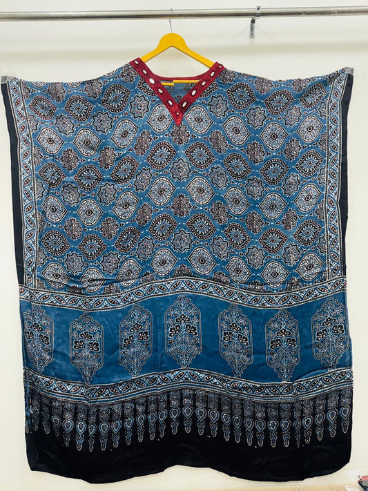Modal silk one piece kaftan free size (S290)