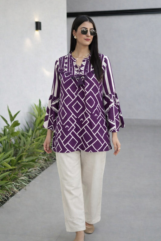 Cotton modal smart top length 30 inch (B212)