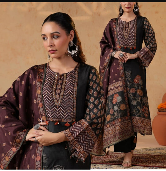 Pure silk three piece set (A1104)
