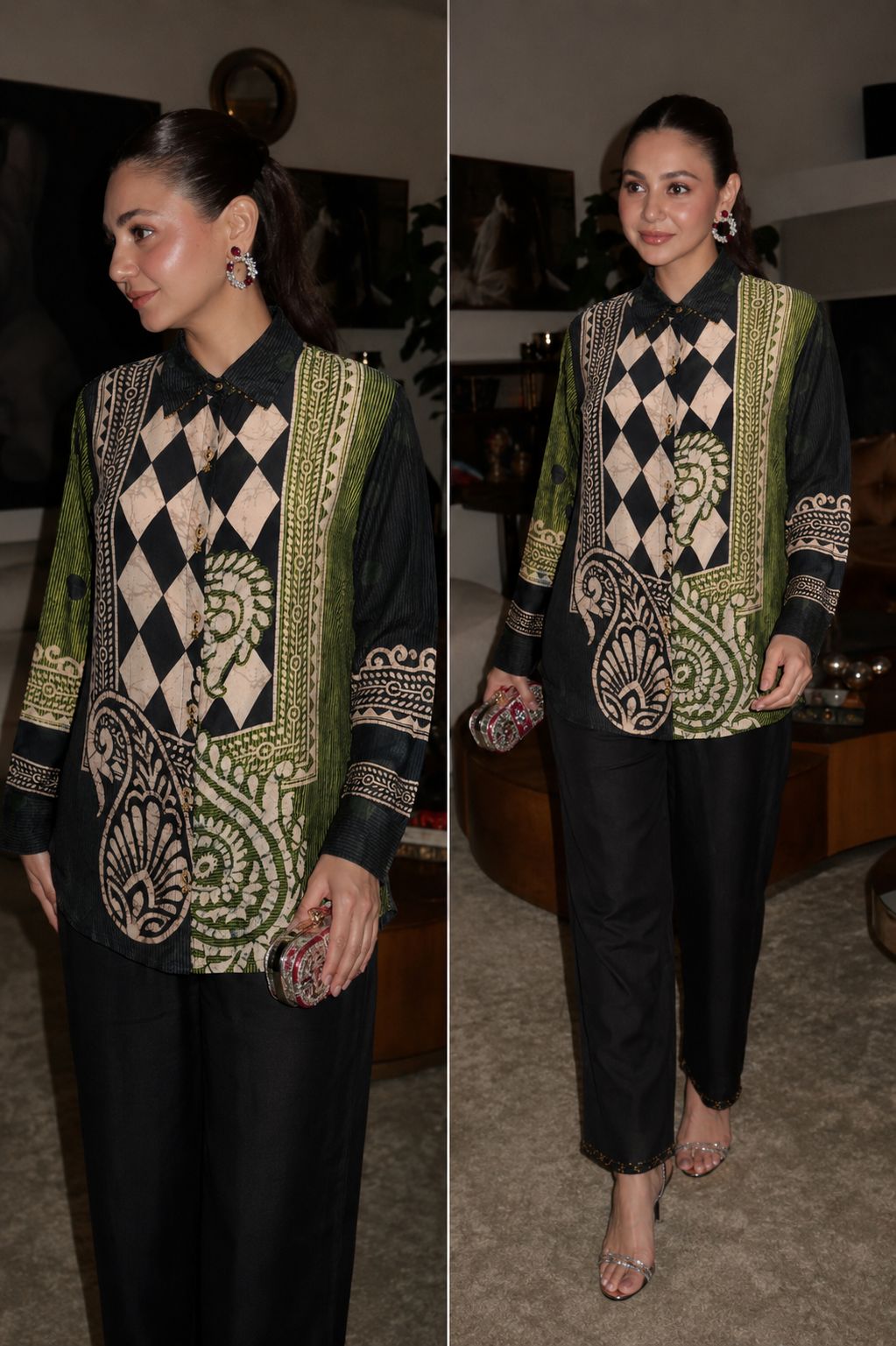 Pure crape smart two piece cordset (S323)