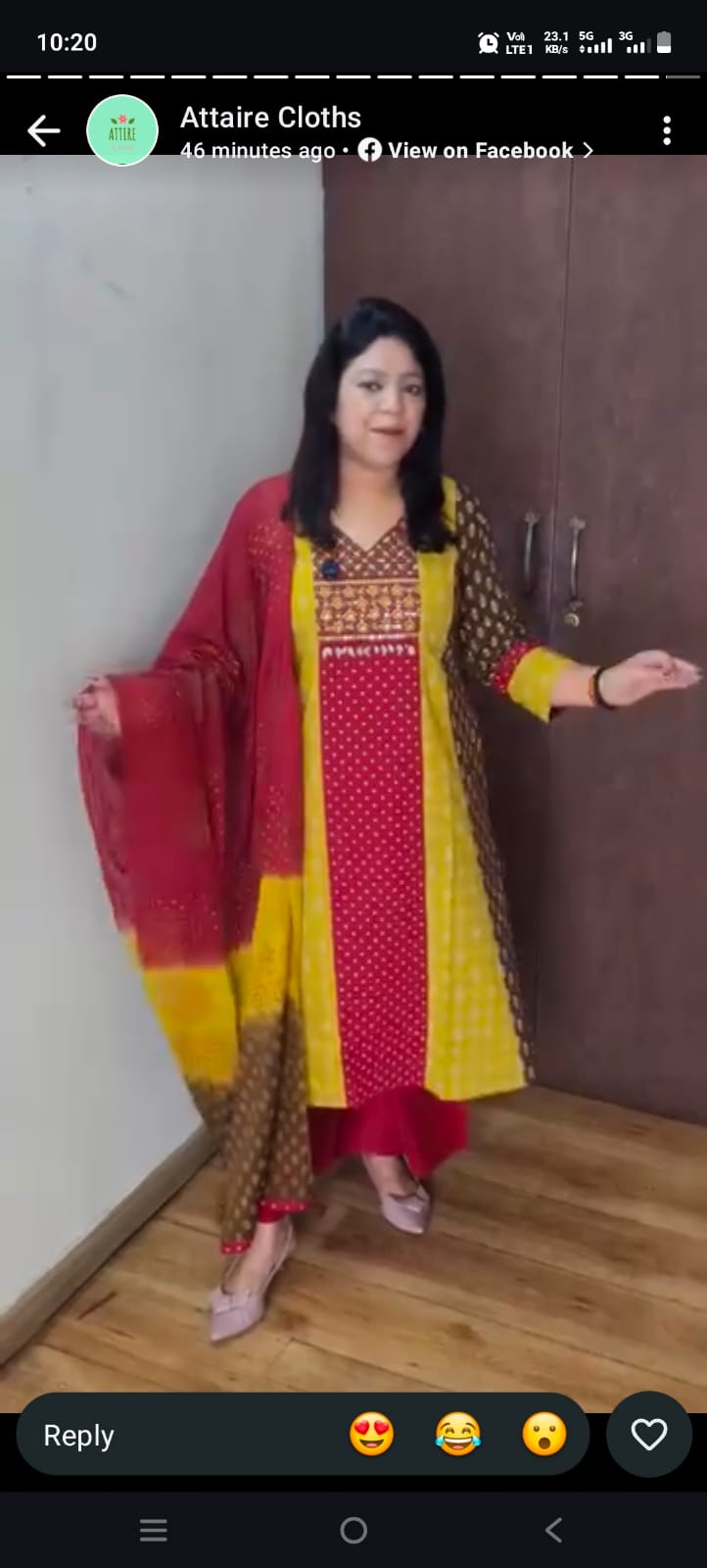 Pure cotton stylish three piece set (C305)