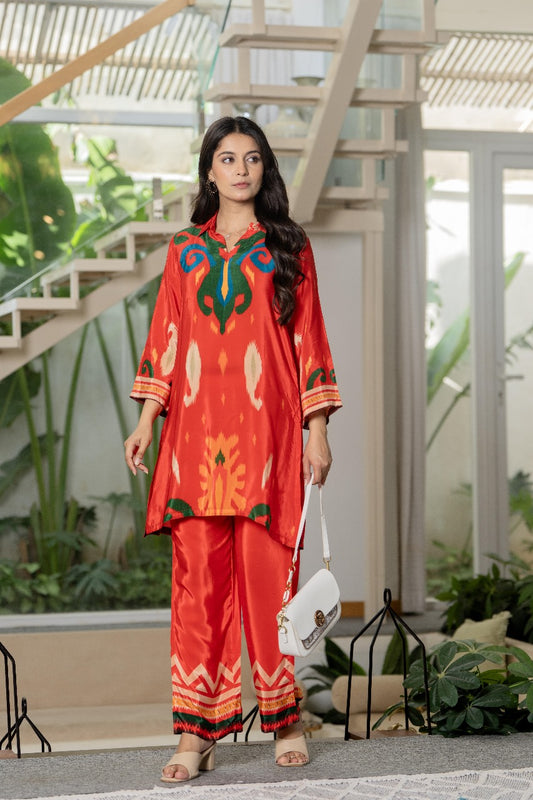 Pure crape two piece cordset (A691)