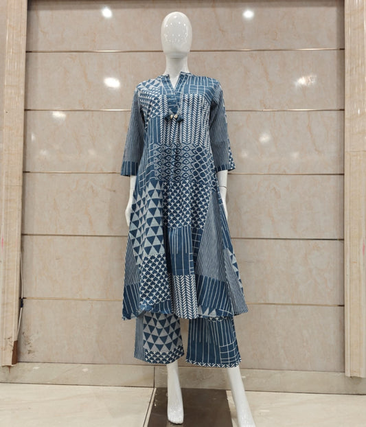 Pure cotton digital print two piece cordset (B176)