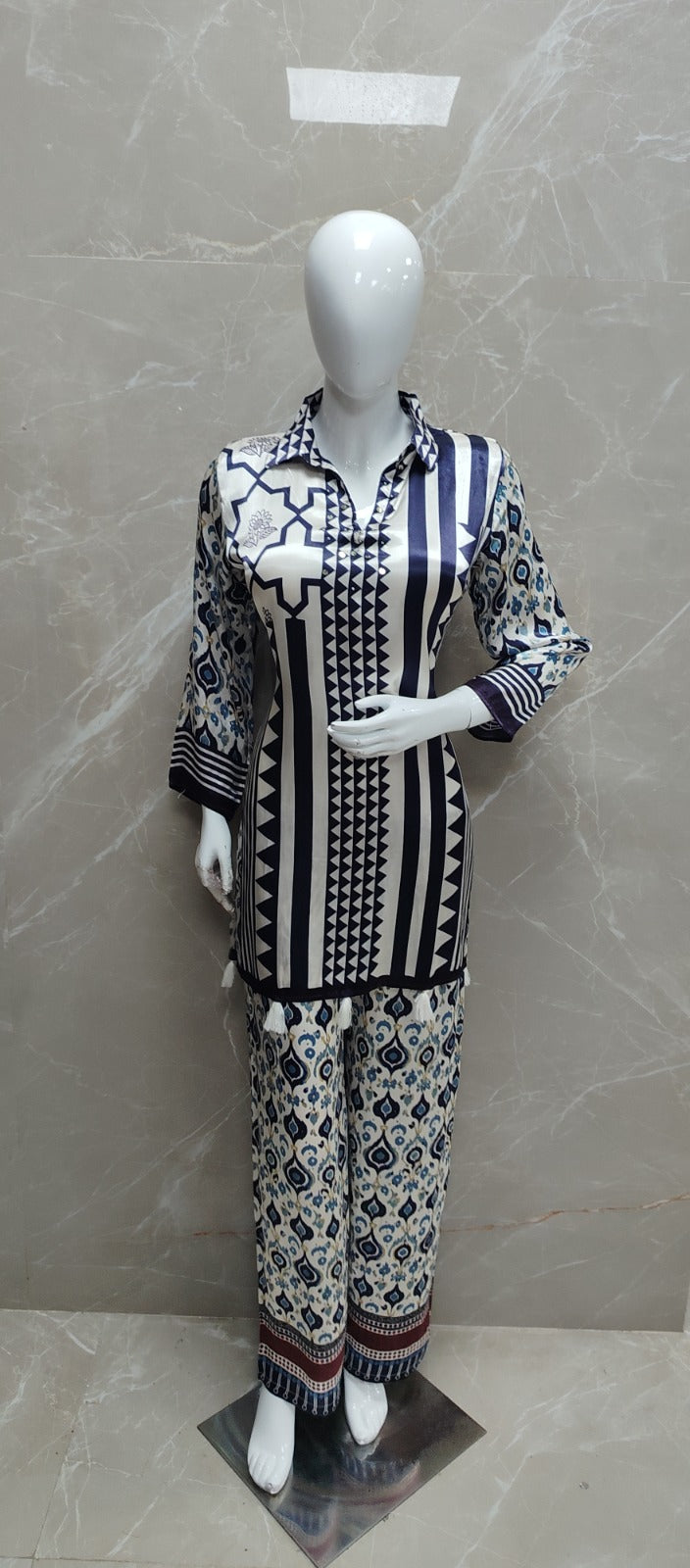 Gaji silk smart two piece cordset (C540)