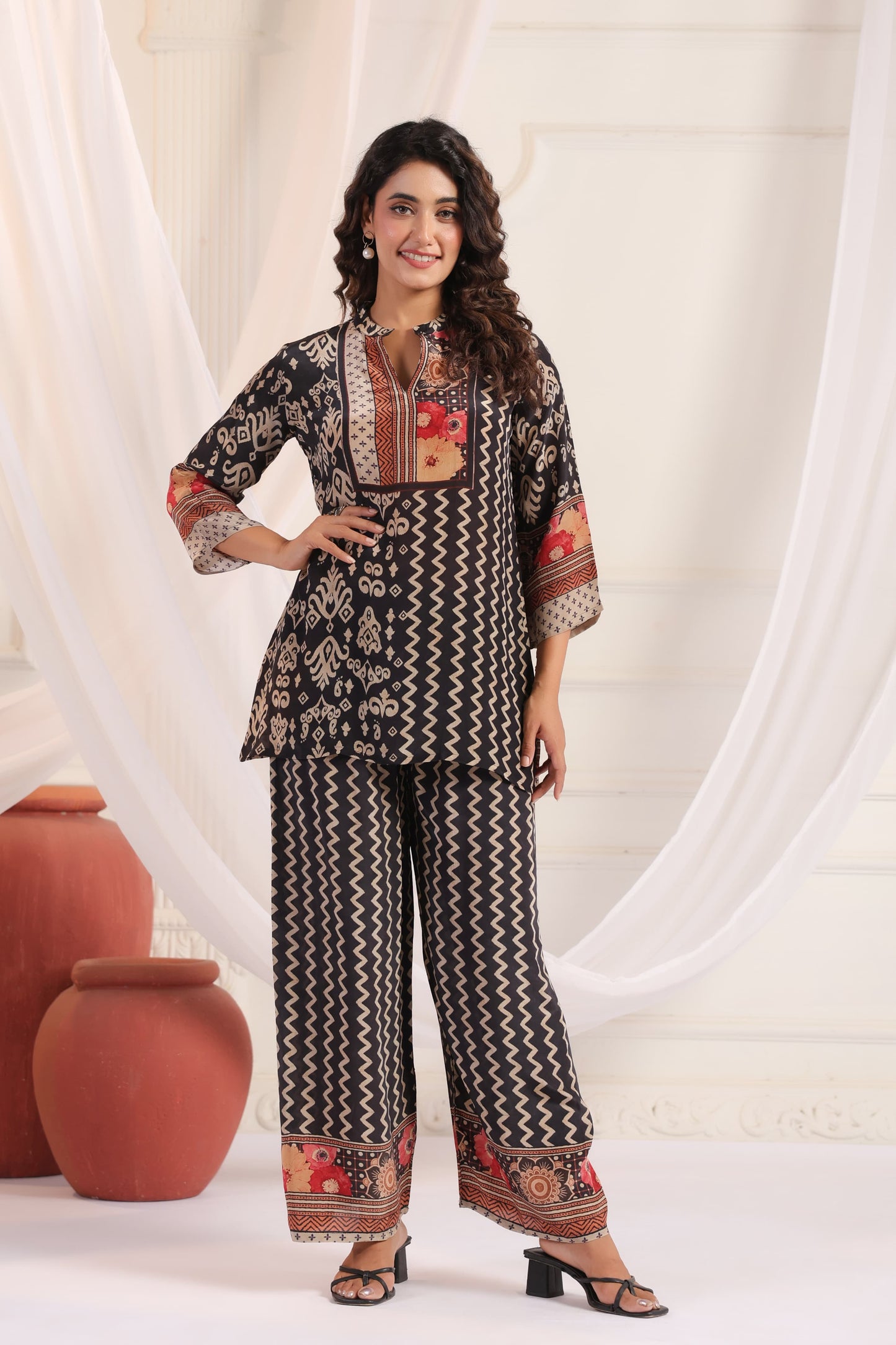 Natural crape smart two piece cordset (S217)