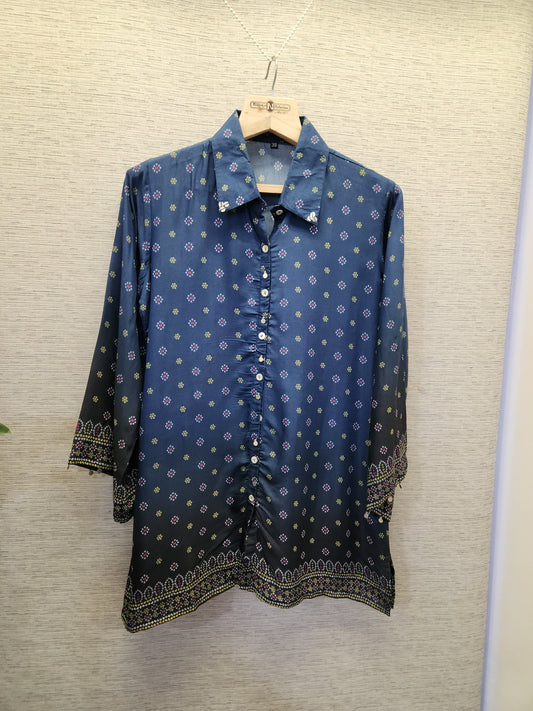 Muslin silk bandani only shirt (A1893)