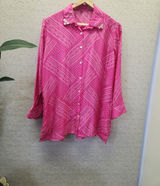 Muslin silk bandani only shirt (A1900)