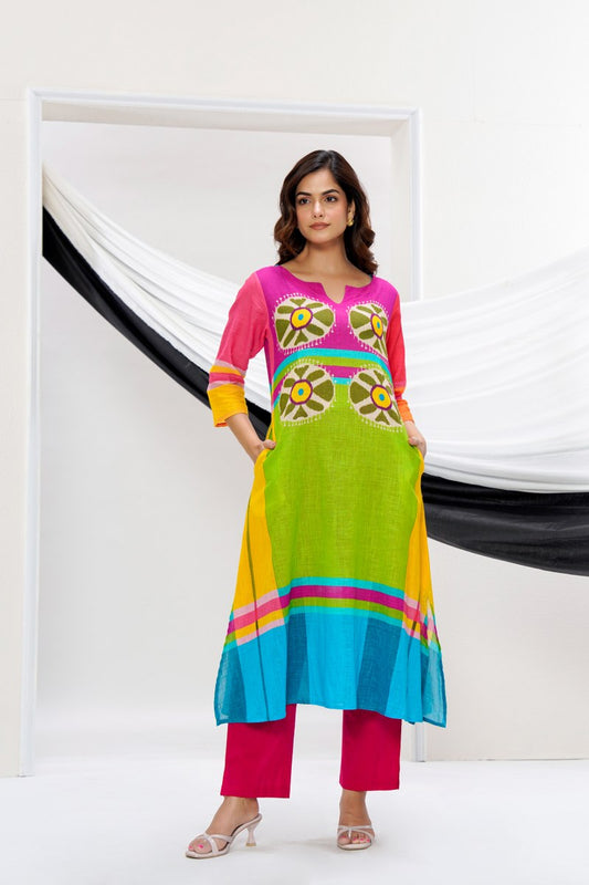 Pure cotton with lining smart two piece cordset (B213)