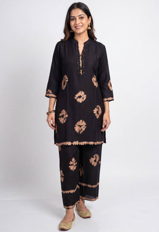 Cotton modal smart two piece cordset (C483)