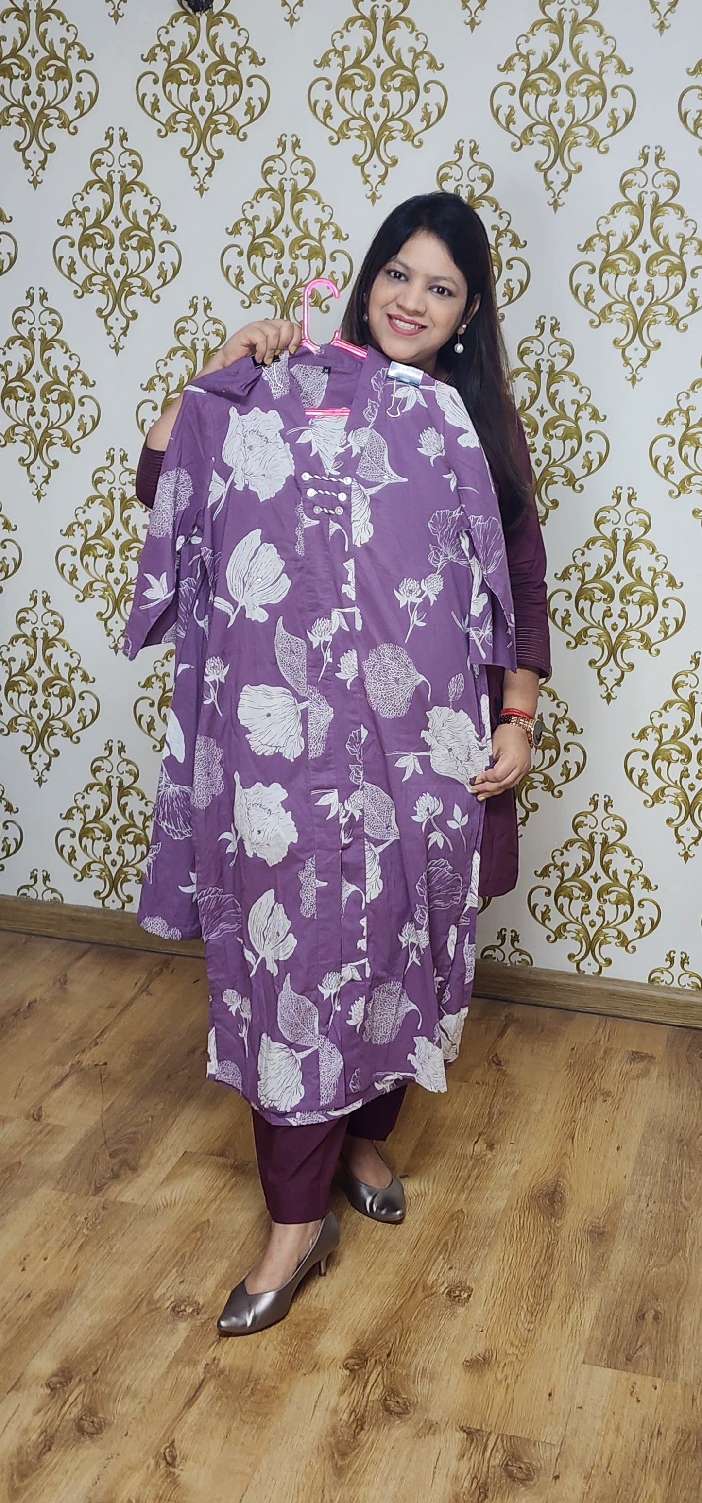 Purple kurta with pant (P401)