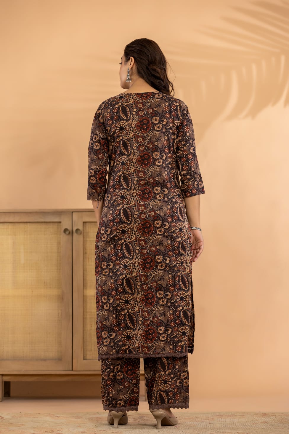 Pure cotton kalamkari two piece cordset (S145)