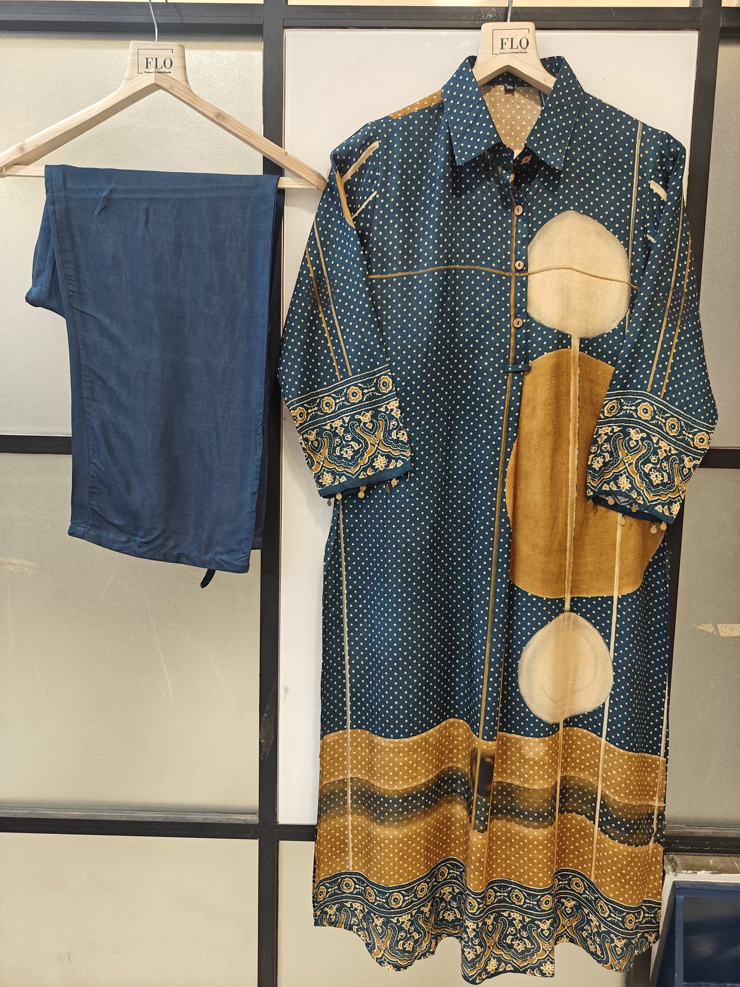 Pure crape smart two piece cordset (B865)
