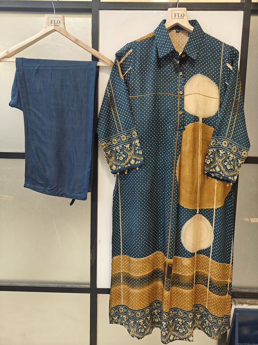 Pure crape smart two piece cordset (B865)