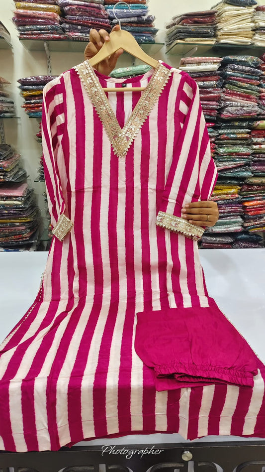 Natural crape smart two piece cordset (C326)