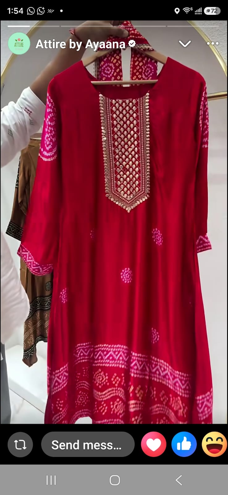 Pure gaji silk with lining bandani smart three piece set (S374)