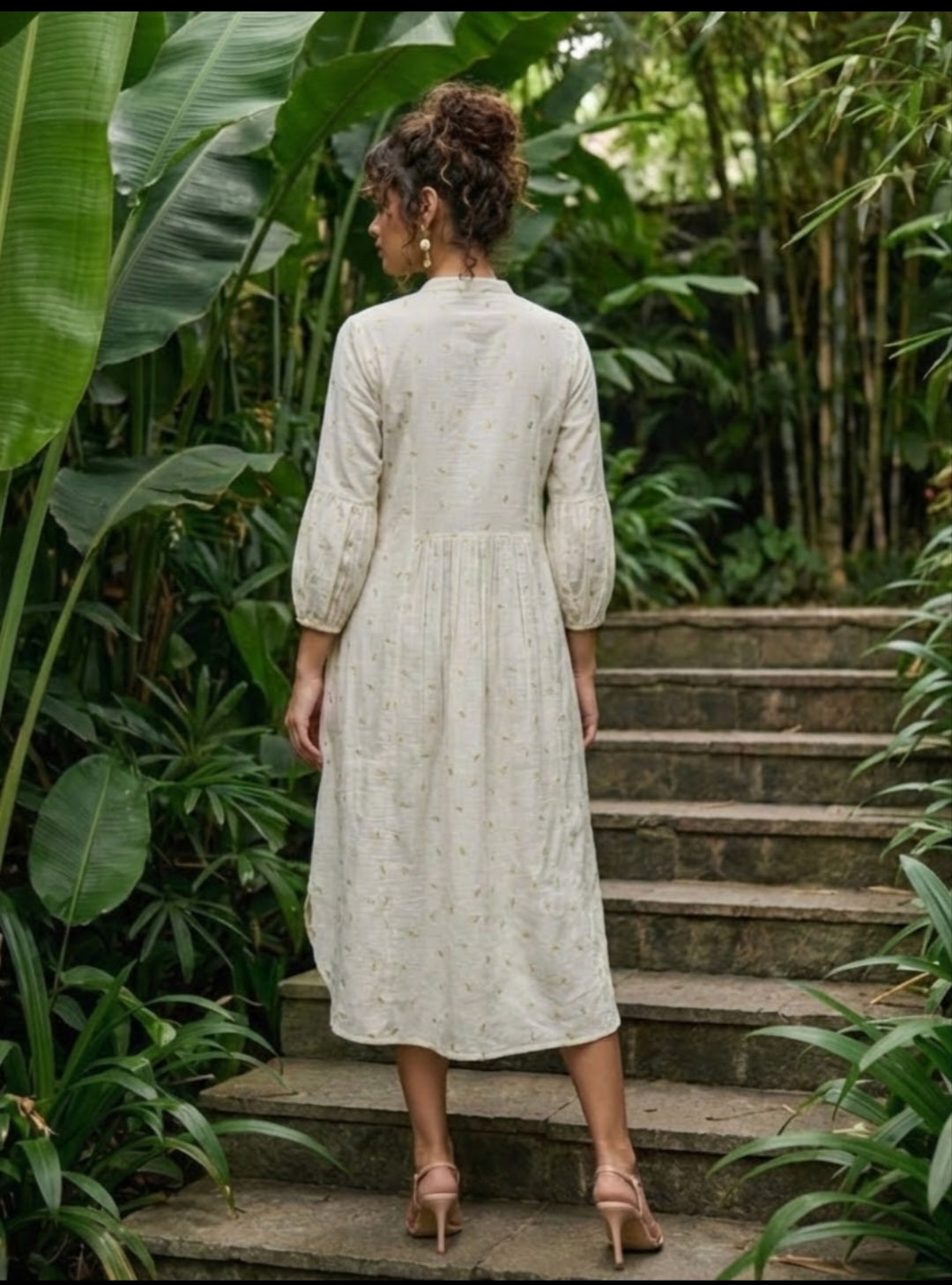 Cotton with lining one piece dress (C145)