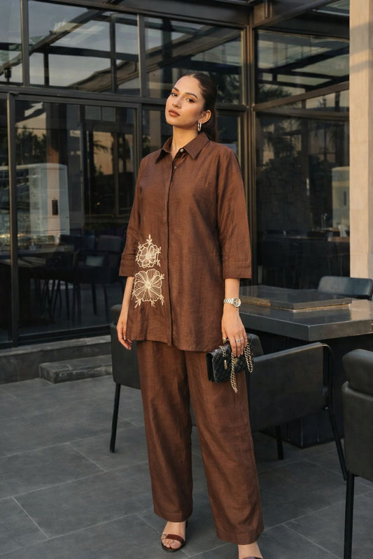 Pure mul chanderi with mul lining both in kurta and bottom (B333)