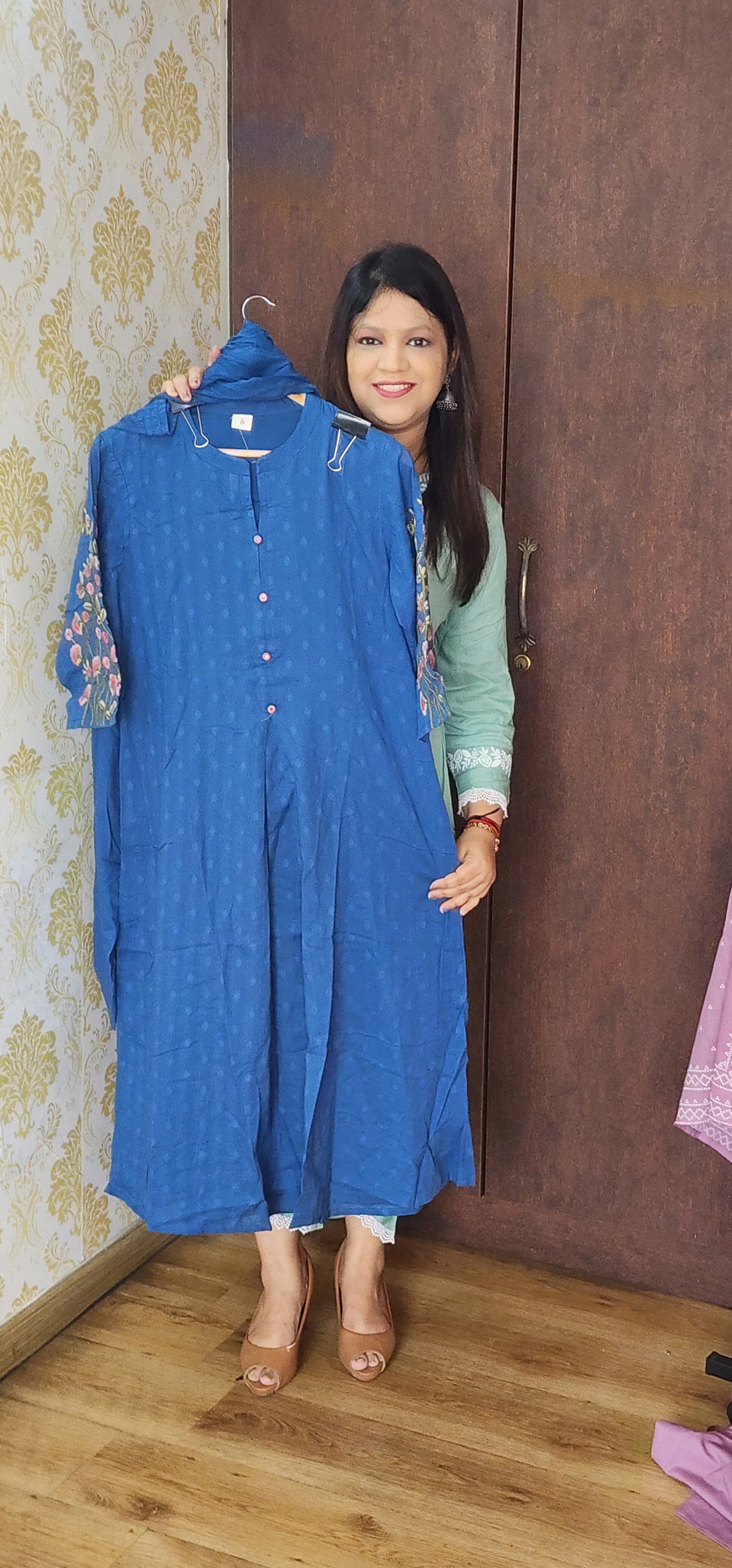 Blue designer three piece set (P603)