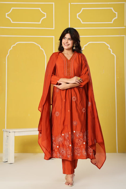 Orange three piece set (A854)