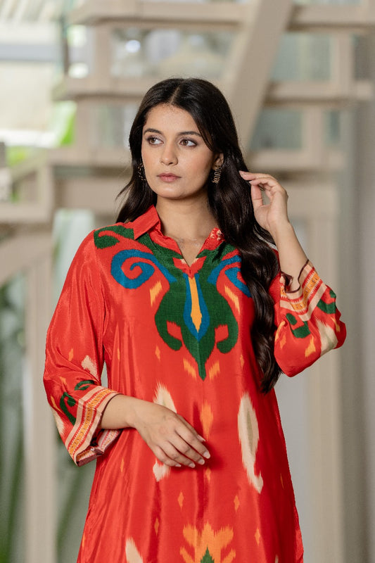 Pure crape two piece cordset (A691)