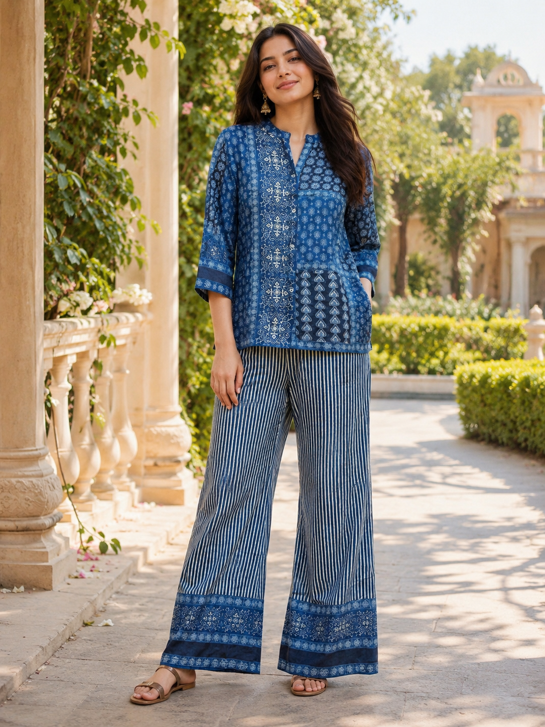 Natural crape smart two piece cordset (C473)
