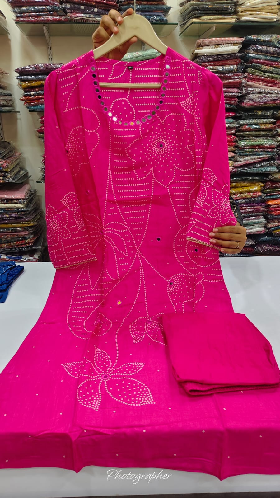 Pure crape bandani print smart two piece cordset (C322)