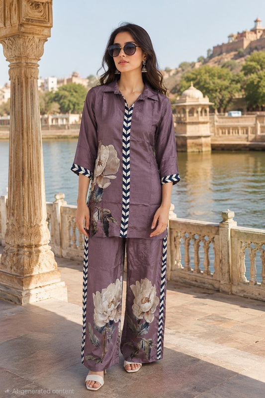 Pure crape smart two piece cordset (S212) (dispatch on Monday)