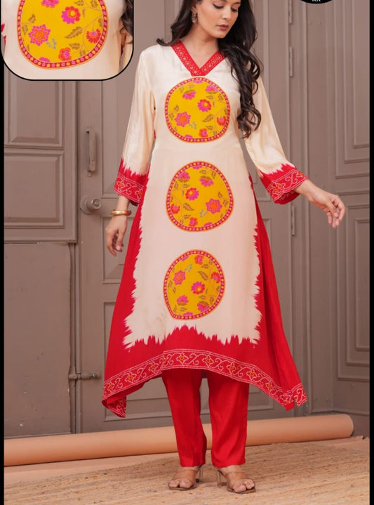 Pure crape smart two piece cordset (B439)