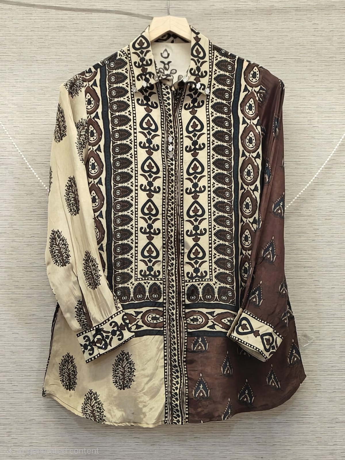 Pure crape smart shirt (C259)