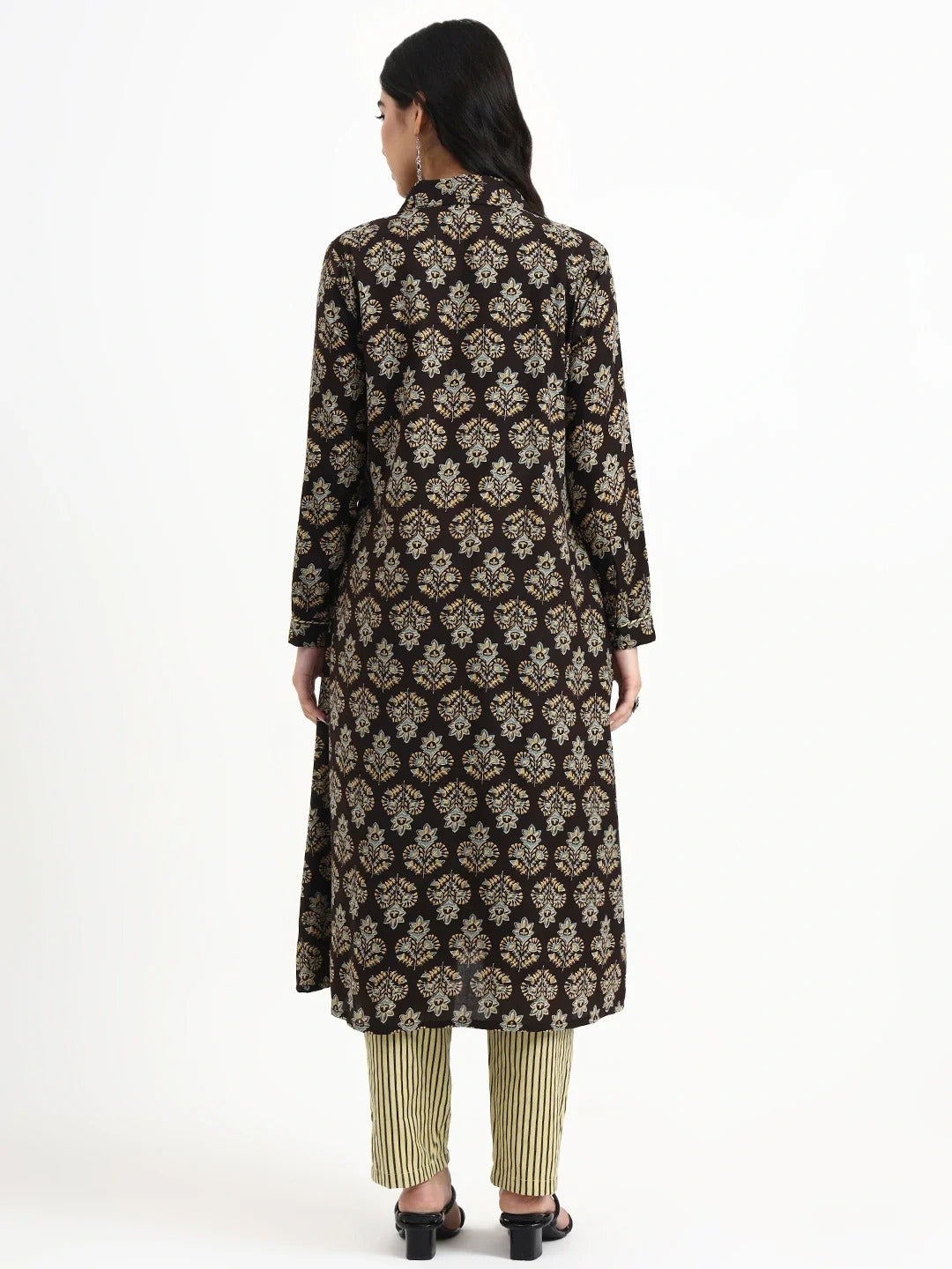 Pure cotton ajrakh print three piece set (A1835)