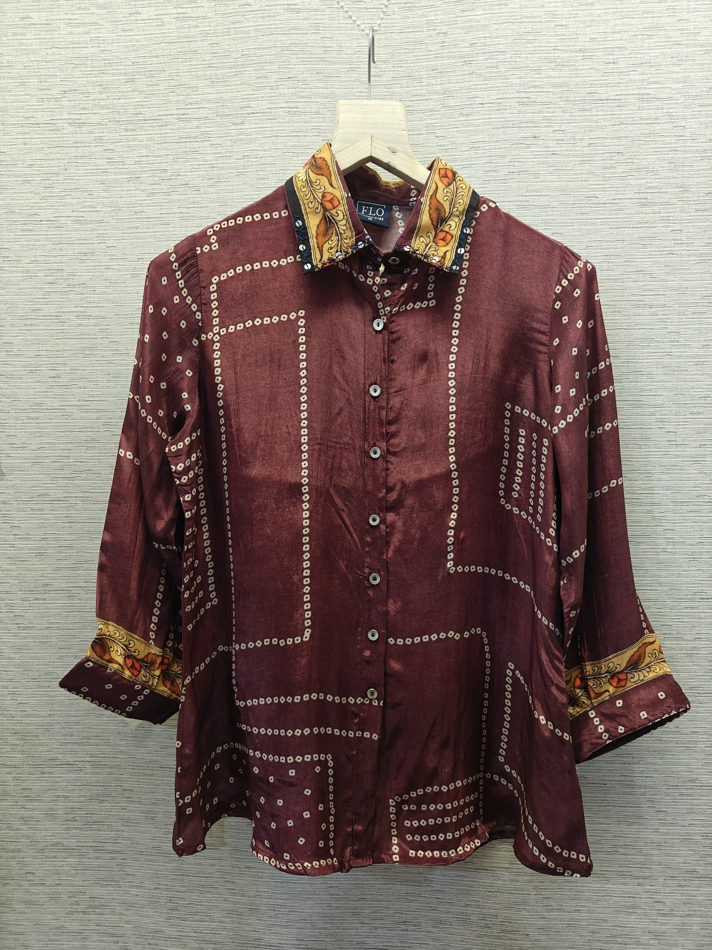 Pure crape smart shirt (C114)