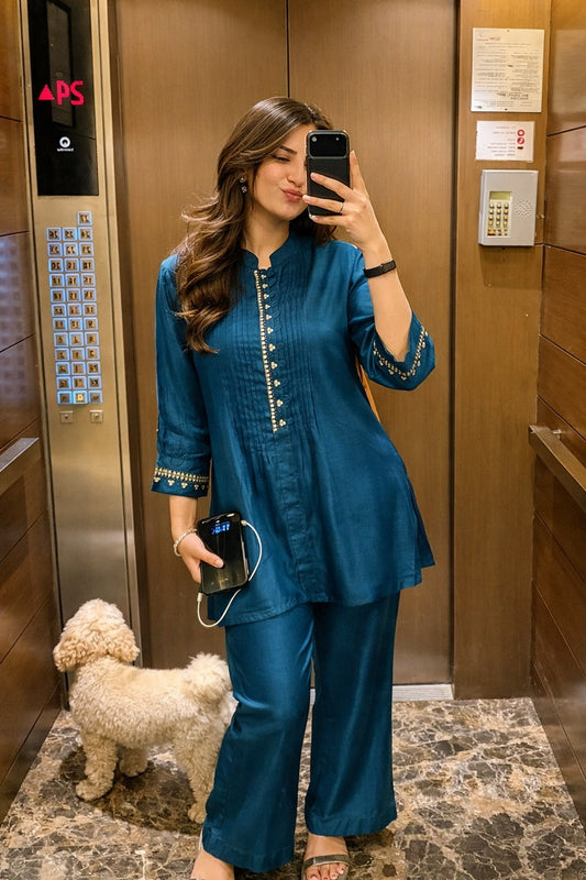 Pure muslin smart two piece cordset (A1780) (dispatch on 4th feb)