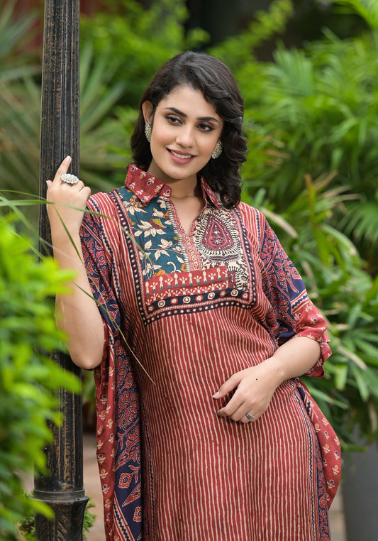 Pure muslin kaftan set (A1367) dispatch on 8th dec