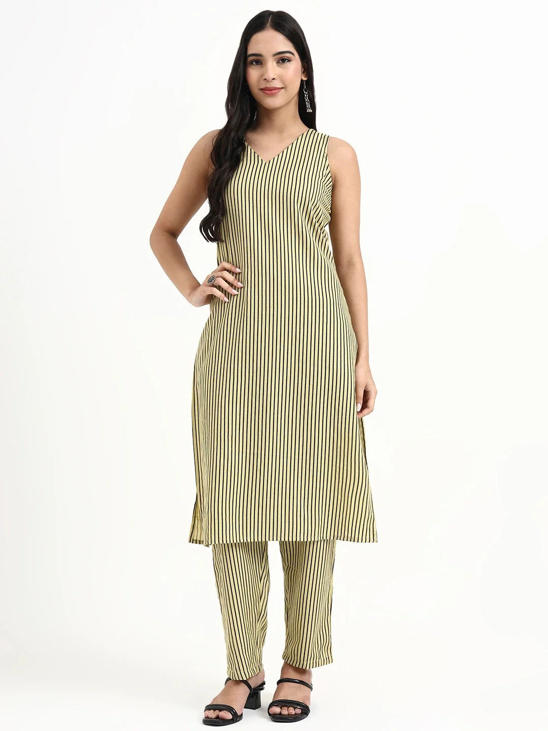 Pure cotton ajrakh print three piece set (A1835)