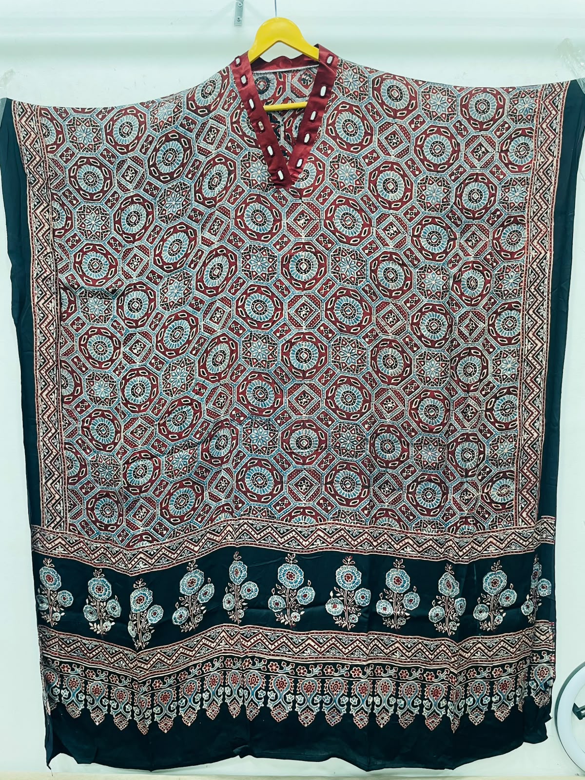 Modal silk one piece kaftan free size (S290)