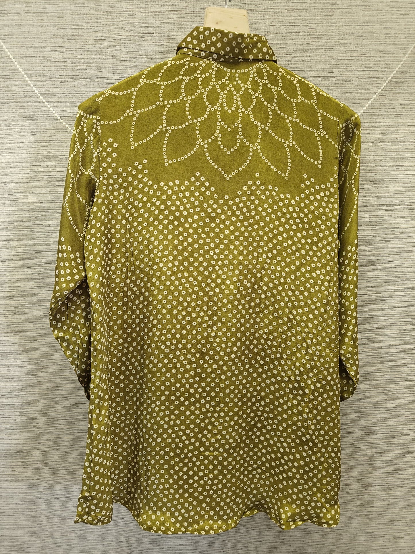 Pure crape bandani print smart shirt (B904)
