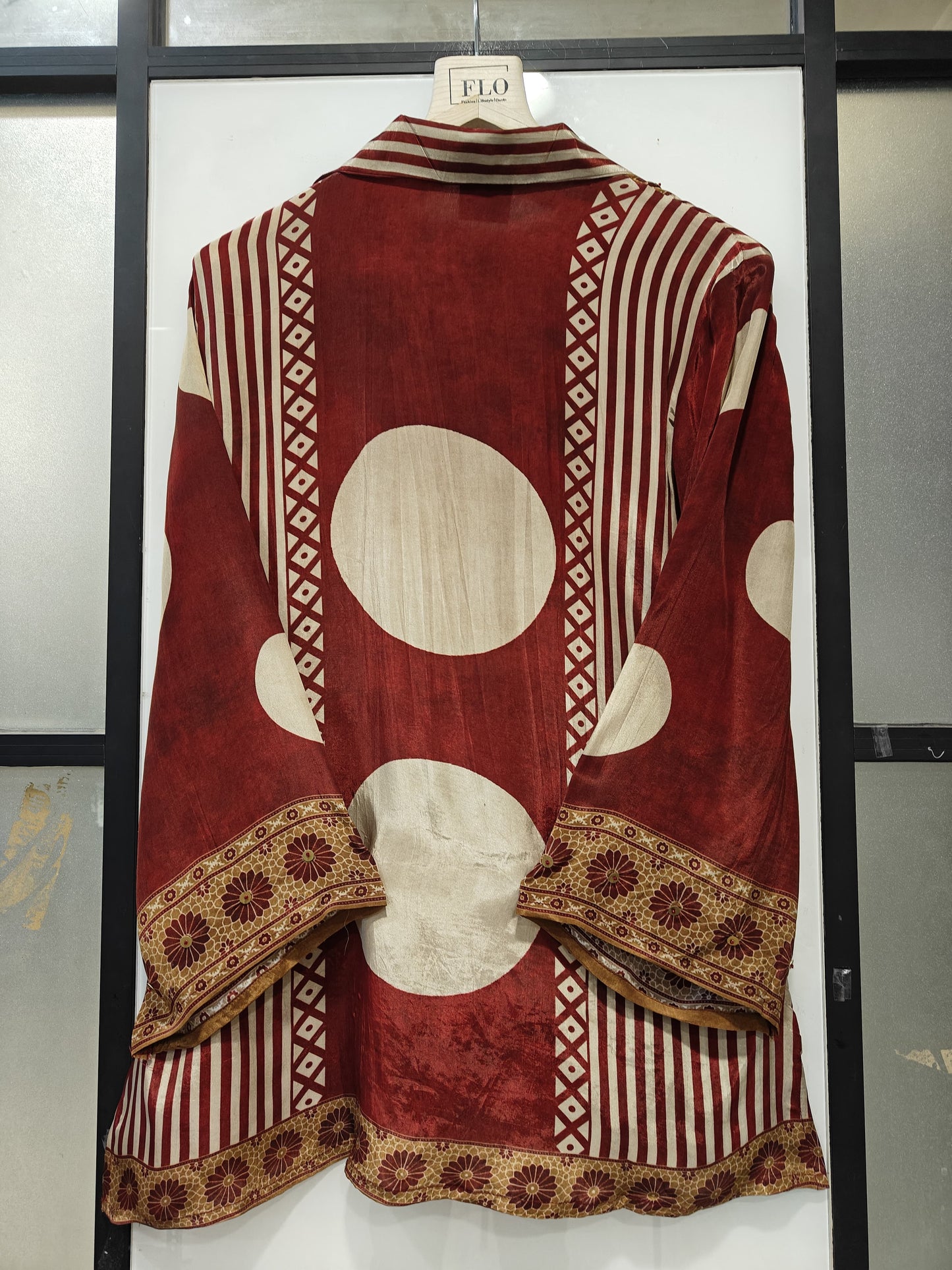 Natural crape smart shirt (B897)