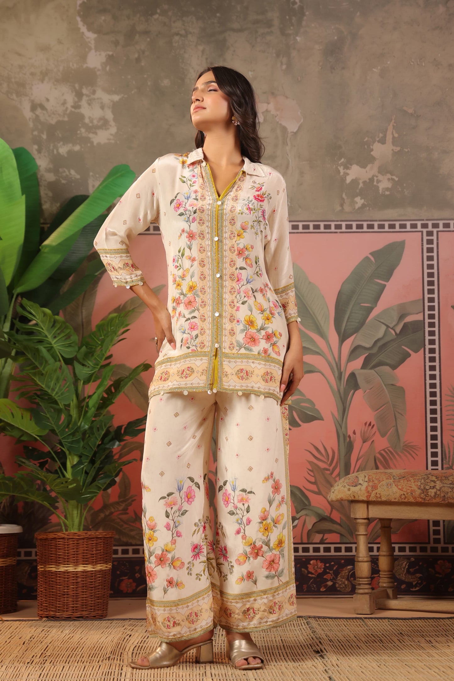 Natural crape smart two piece cordset (C512)