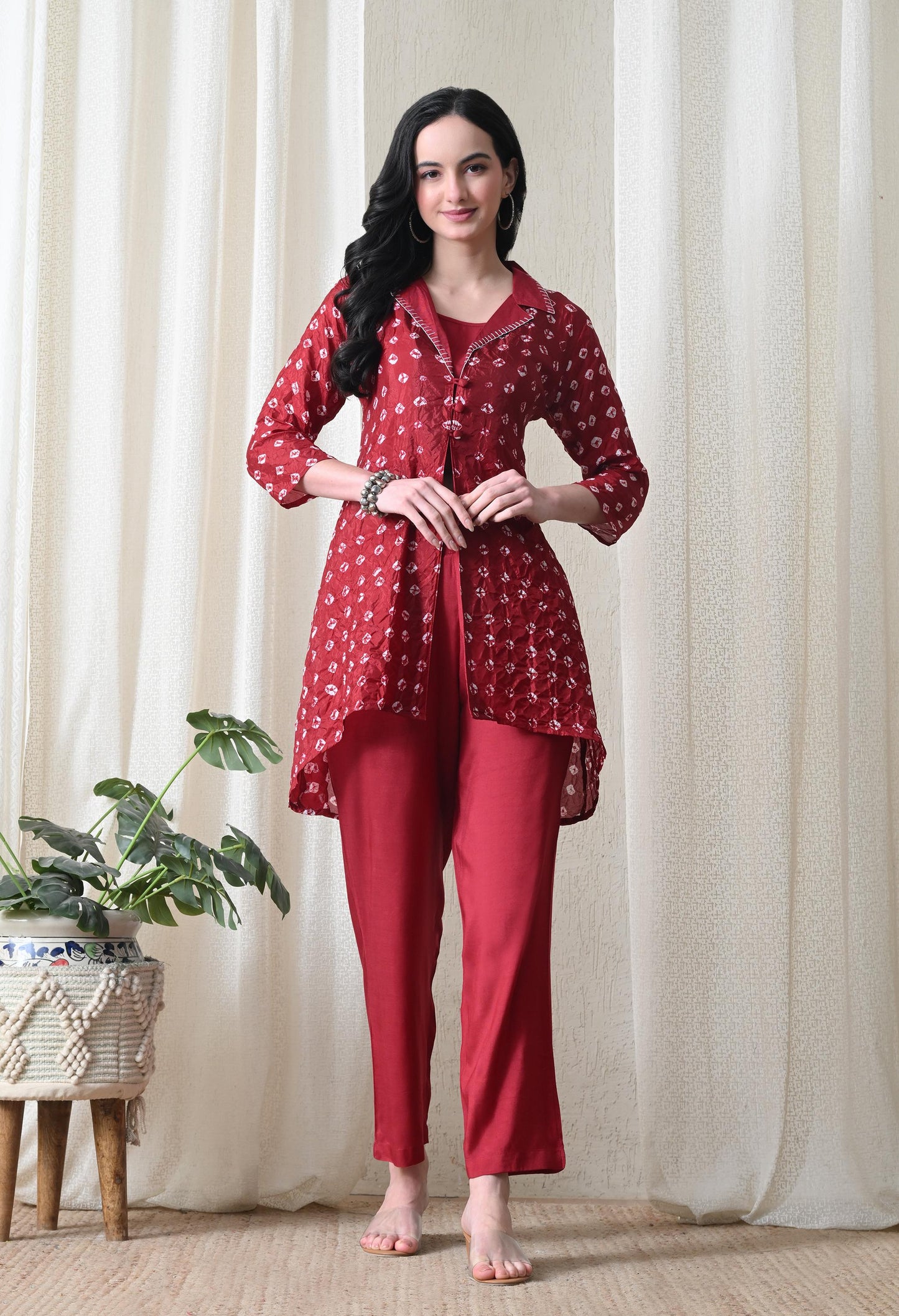 Pure muslin bandani three piece cordset (B298)