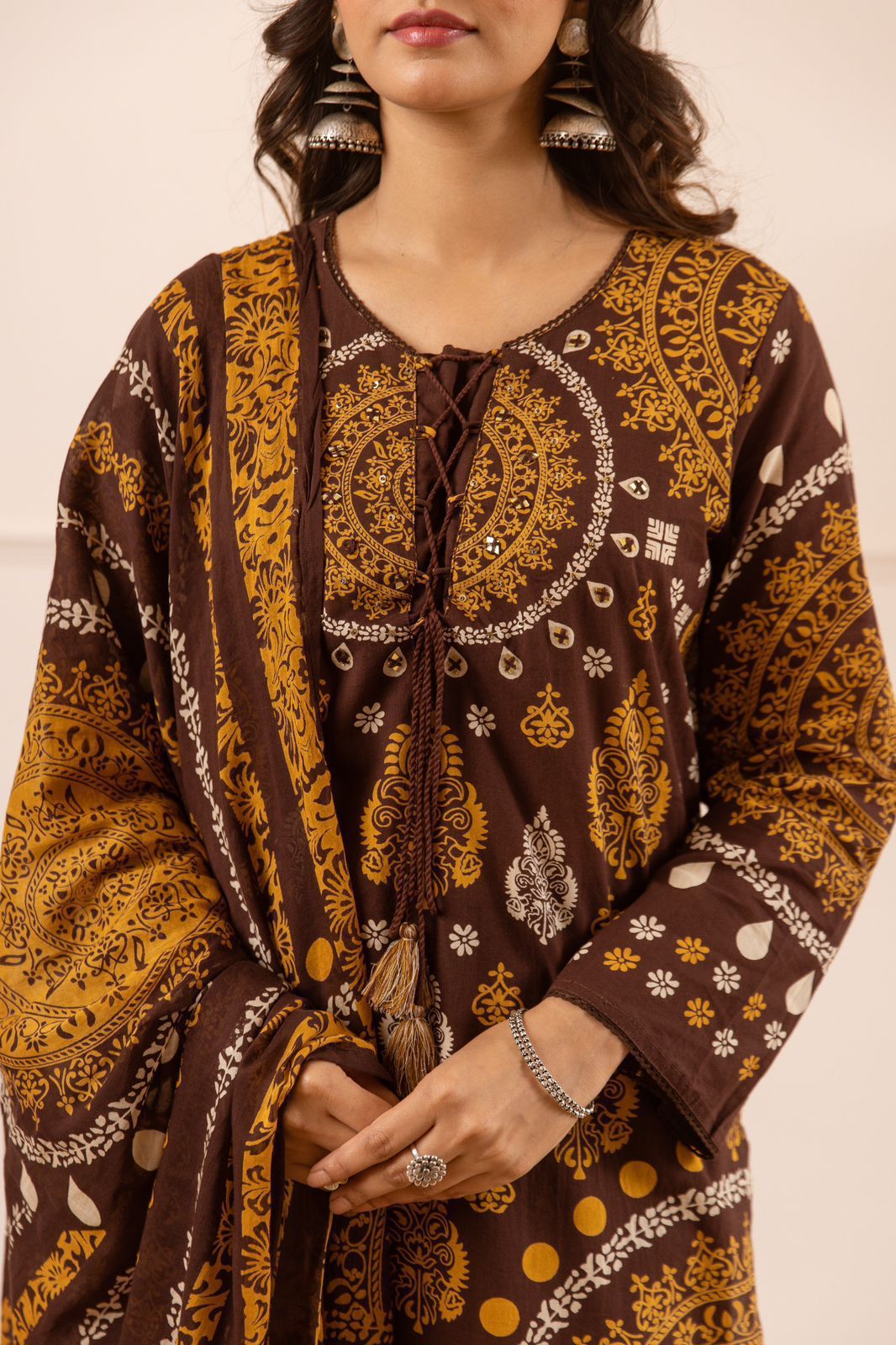 Pure cotton digital print smart three piece set (B495)