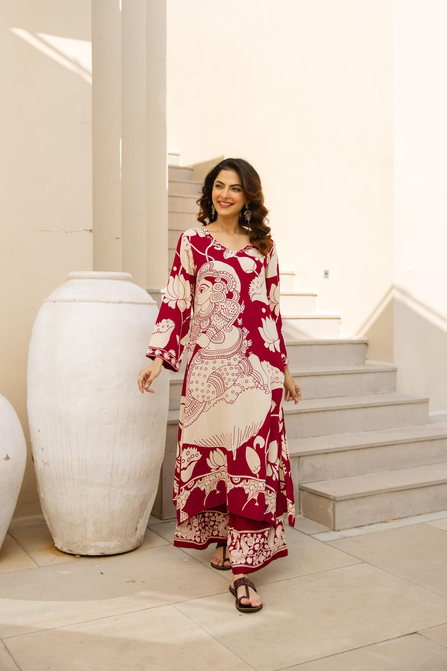 Cotton modal very smart two piece cordset B150)