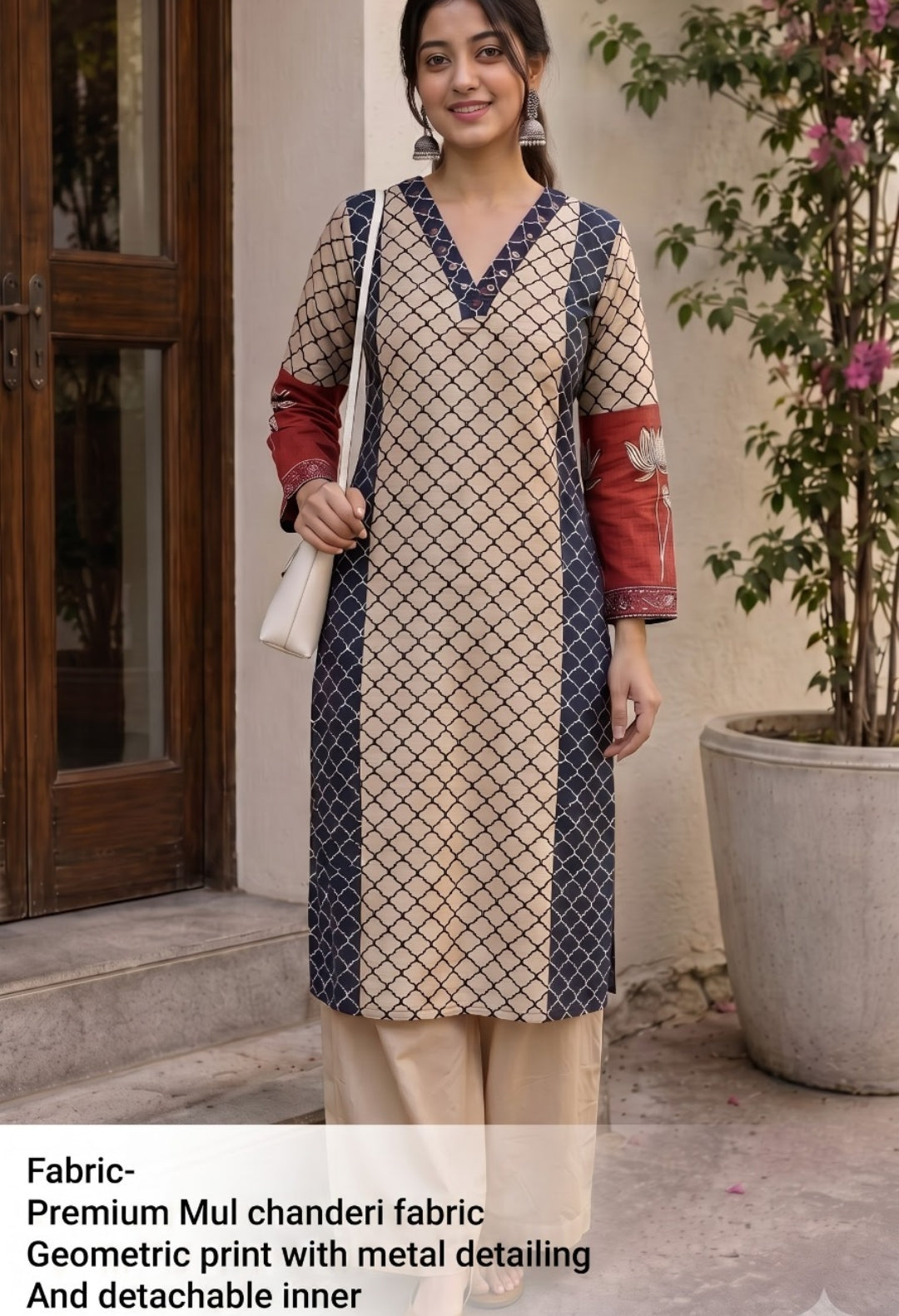 Mul chanderi smart two piece cordset (C557)