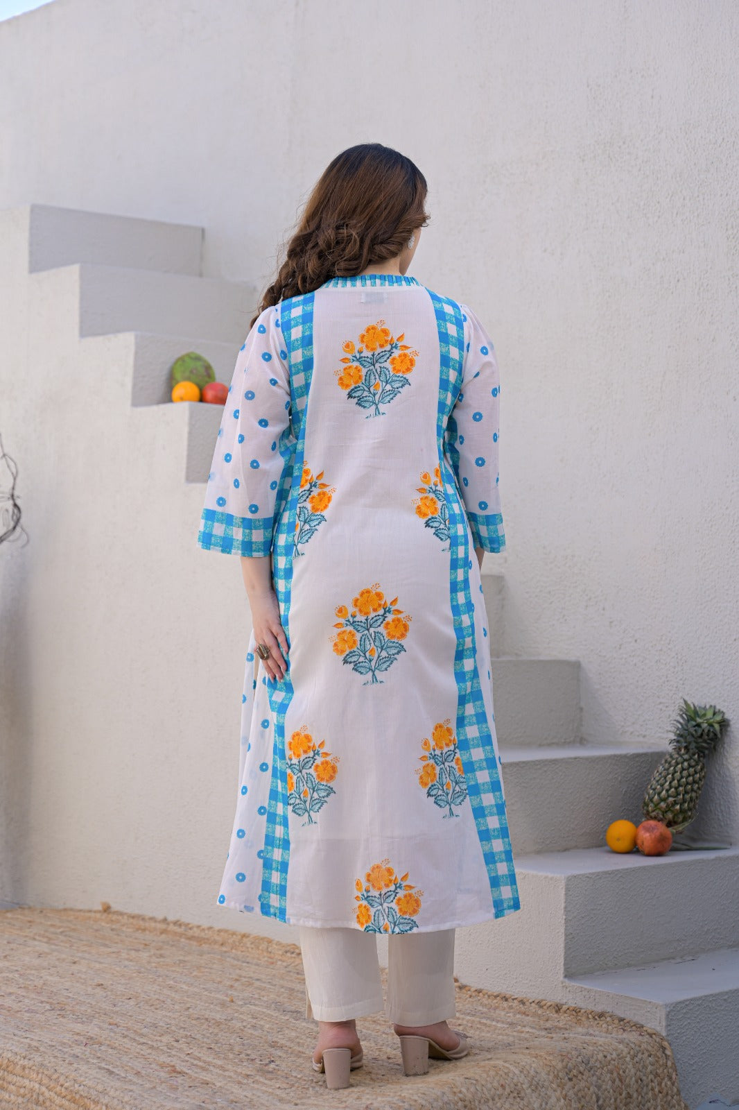 Pure mul cotton with lining very summery smart two piece set (B1037)