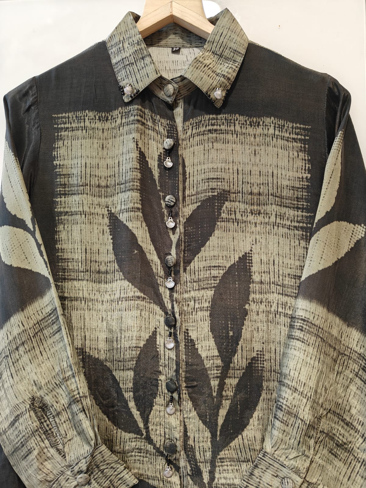 Pure crape only shirt (B542)
