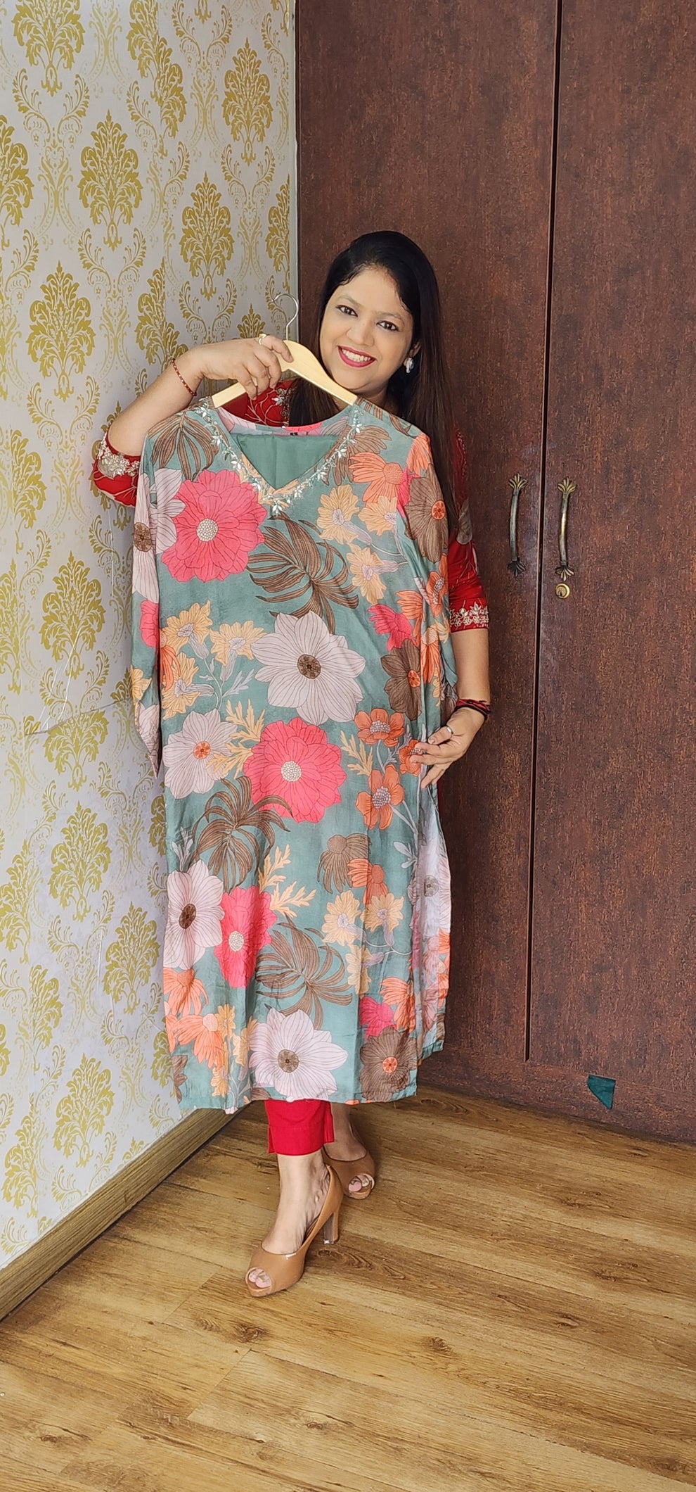 Light green pure mul silk two piece set (P1009) Attire By Ayaana