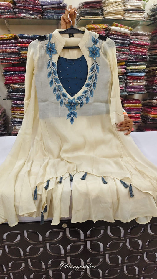 Soft mul chanderi with buster smart two piece cordset (C361)