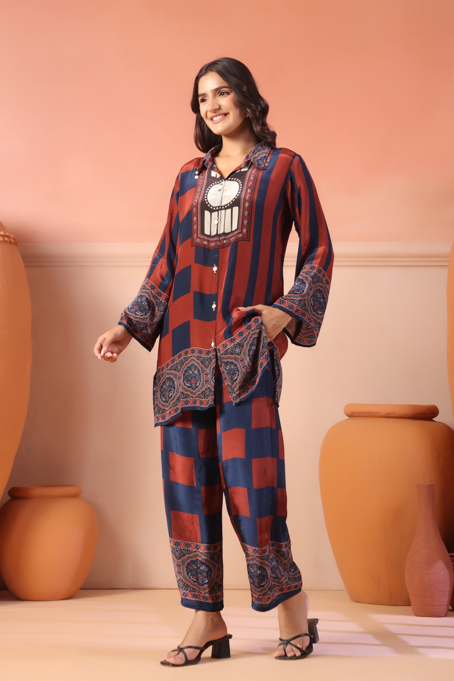 Natural crape smart two piece cordset (C513)