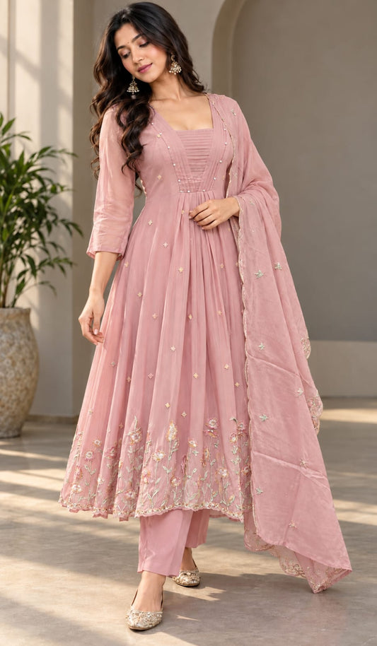 Chinnon with lining flared three piece set (S455)