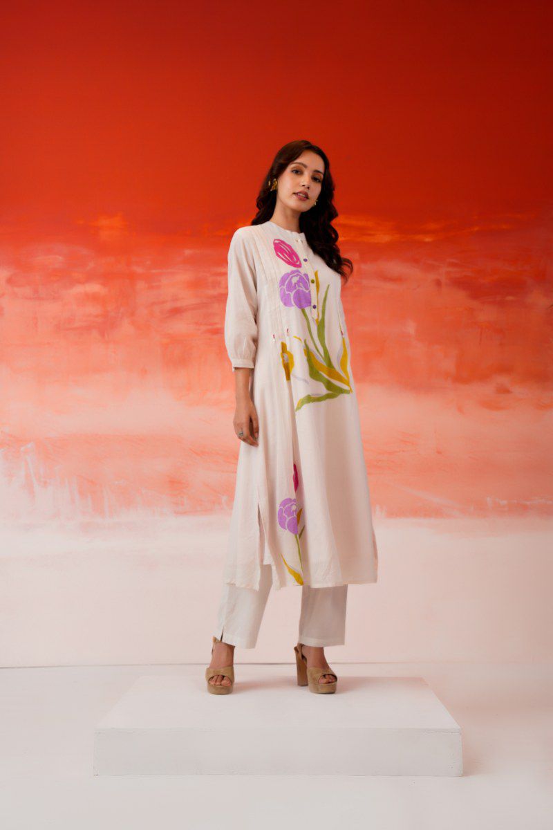 Mul cotton with lining smart two piece cordset (B660)